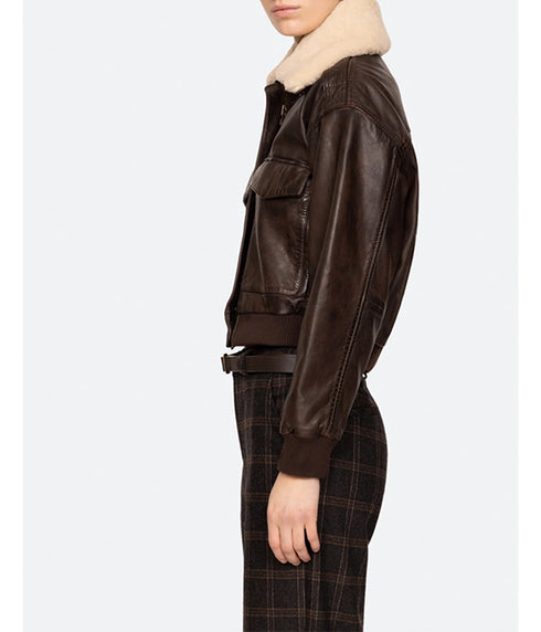 The Lenoir Bomber Jacket - Chocolate
